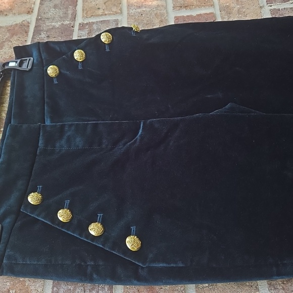 Veronica Beard Verity Button-embellished Cotton-blend Velvet Flared Pants - Size - Picture 5 of 7